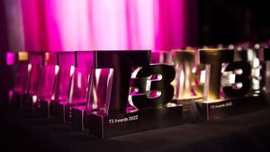 T3 Awards 2022 trophies