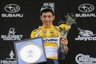 Caleb Ewan with his trophy