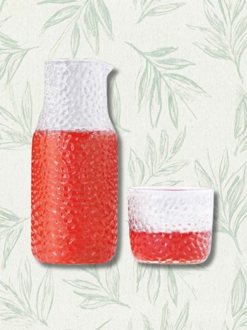 Glass Bedside Carafe&nbsp; Set