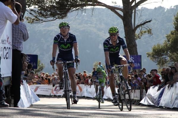 Angel Madrazo Ruiz leads Movistar Teammate Rui Alberto Faria Da Costa