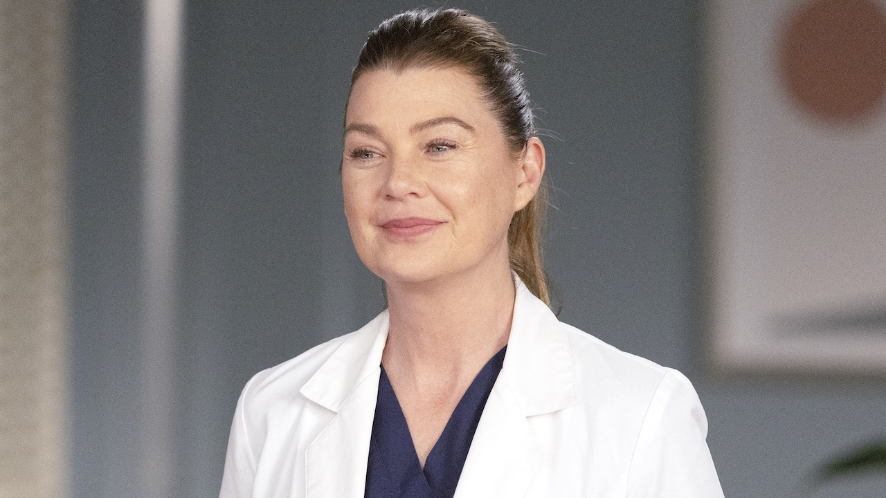 Meredith Gray Smiles on Grey's Anatomy.