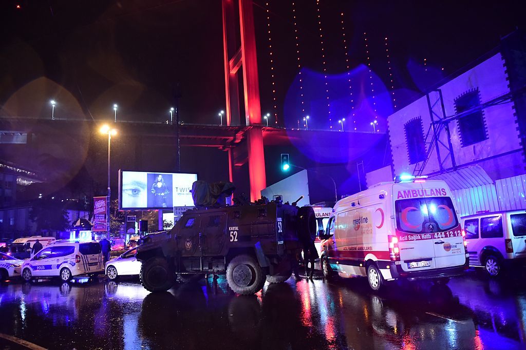 The aftermath of a gunman attack in Istanbul during New Year&amp;#039;s Eve revels