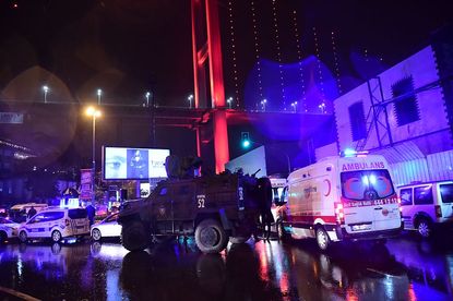 The aftermath of a gunman attack in Istanbul during New Year's Eve revels