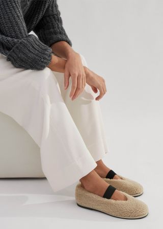 Shearling Ballerina Flat