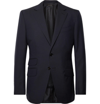 Tom Ford Navy O'Connor Slim-Fit Wool Suit Jacket | was