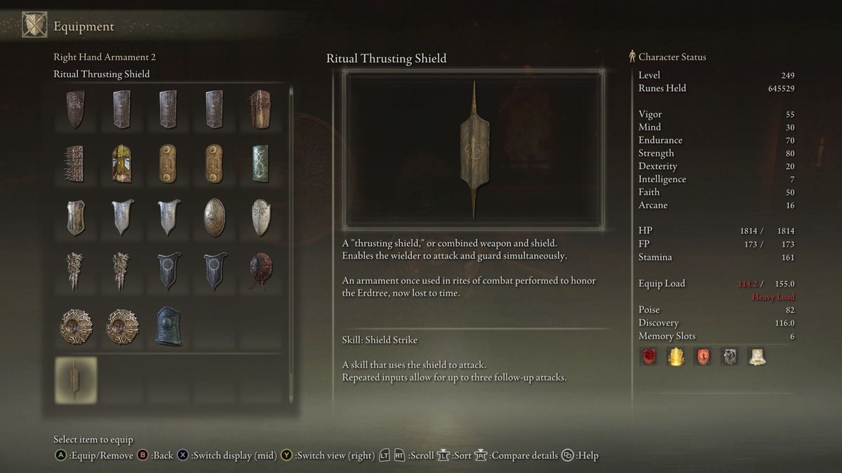 Elden Ring Tarnished Edition - Ritual Thrusting Shield