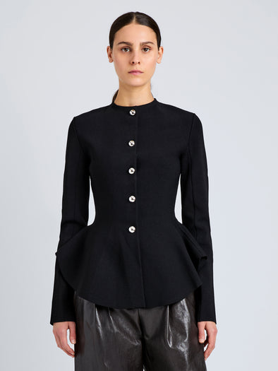 Dasha Jacket in Compact Viscose in black