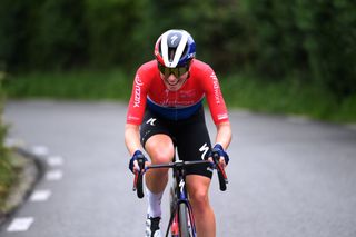 SAN SEBASTIAN SPAIN MAY 12 Demi Vollering of The Netherlands and Team SD Worx Protime competes in the breakaway during the 3rd Itzulia Women 2024 Stage 3 a 1149km stage from San Sebastian to San Sebastian UCIWWT on May 12 2024 in San Sebastian Spain Photo by Alex BroadwayGetty Images