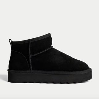 Suede Flatform Boots