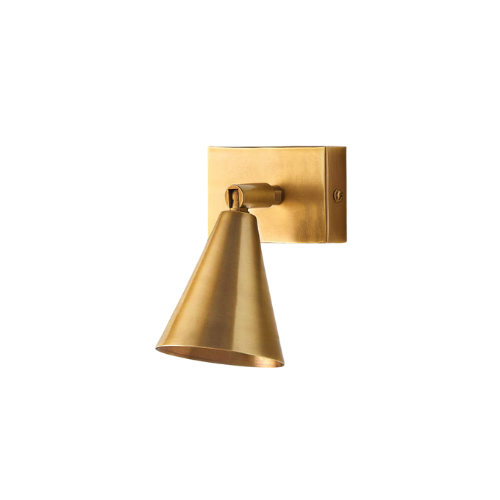 Brass sconce light