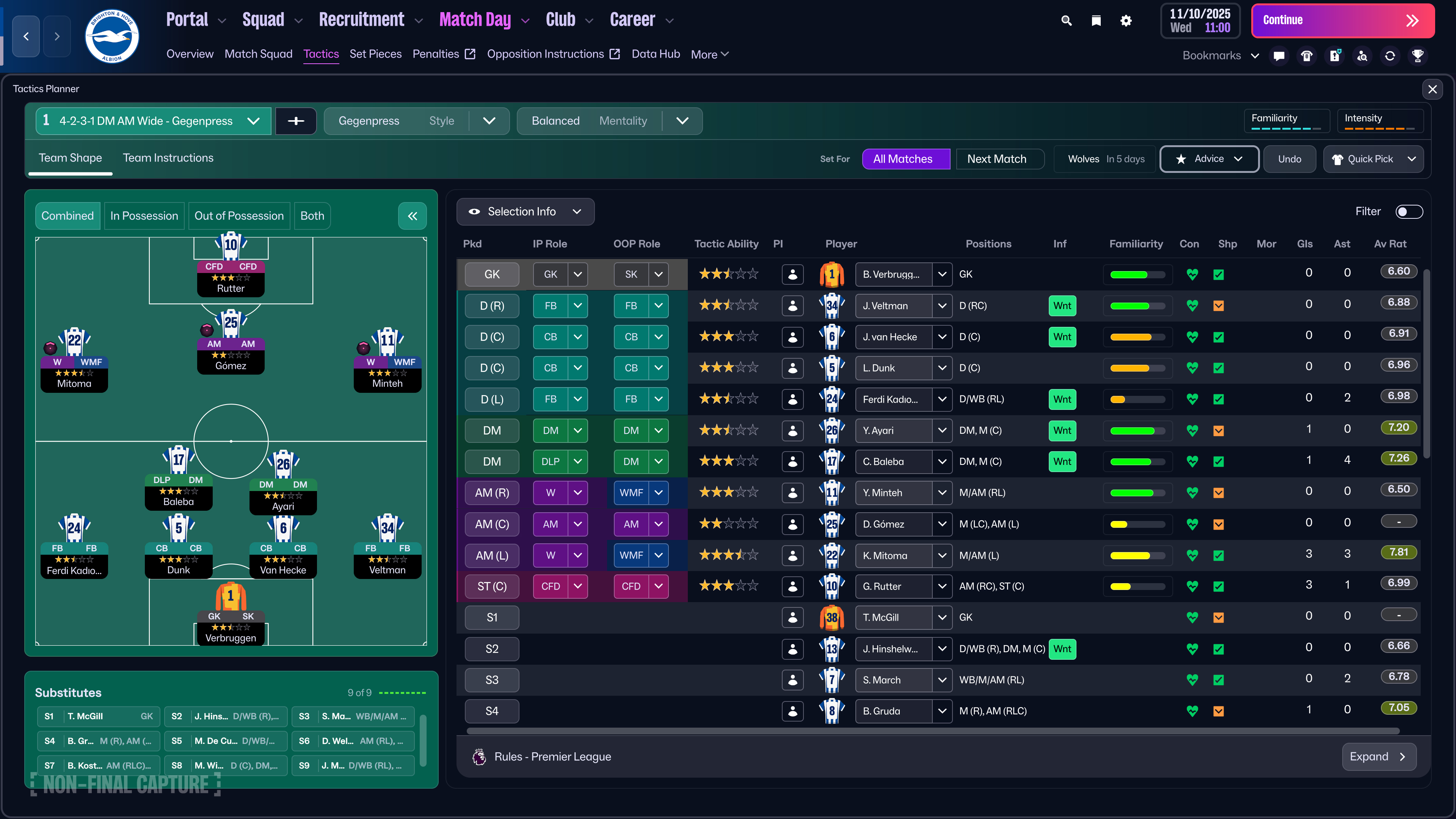 Screenshots from FM26