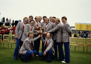 1981: An undefeated Watson/Nicklaus partnership was instrumental in the US's '81 victory over Europe at Walton Heath.