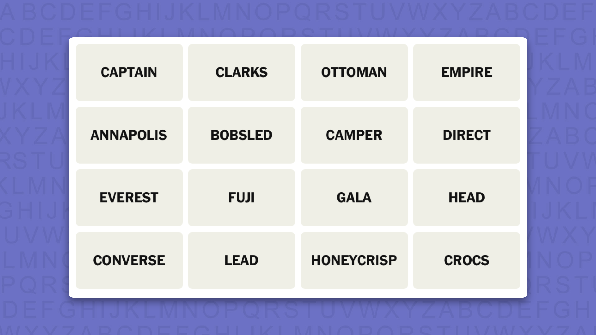 NYT Connections hints for game 1143 on a purple background