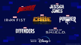 Daredevil, Jessica Jones, Luke Cage, Iron Fist, Defenders, Agent of Shield