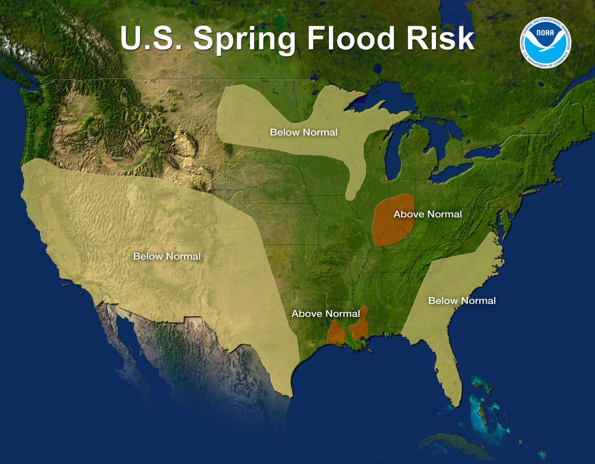 U.S. Spring Flood Risk Map for 2012.