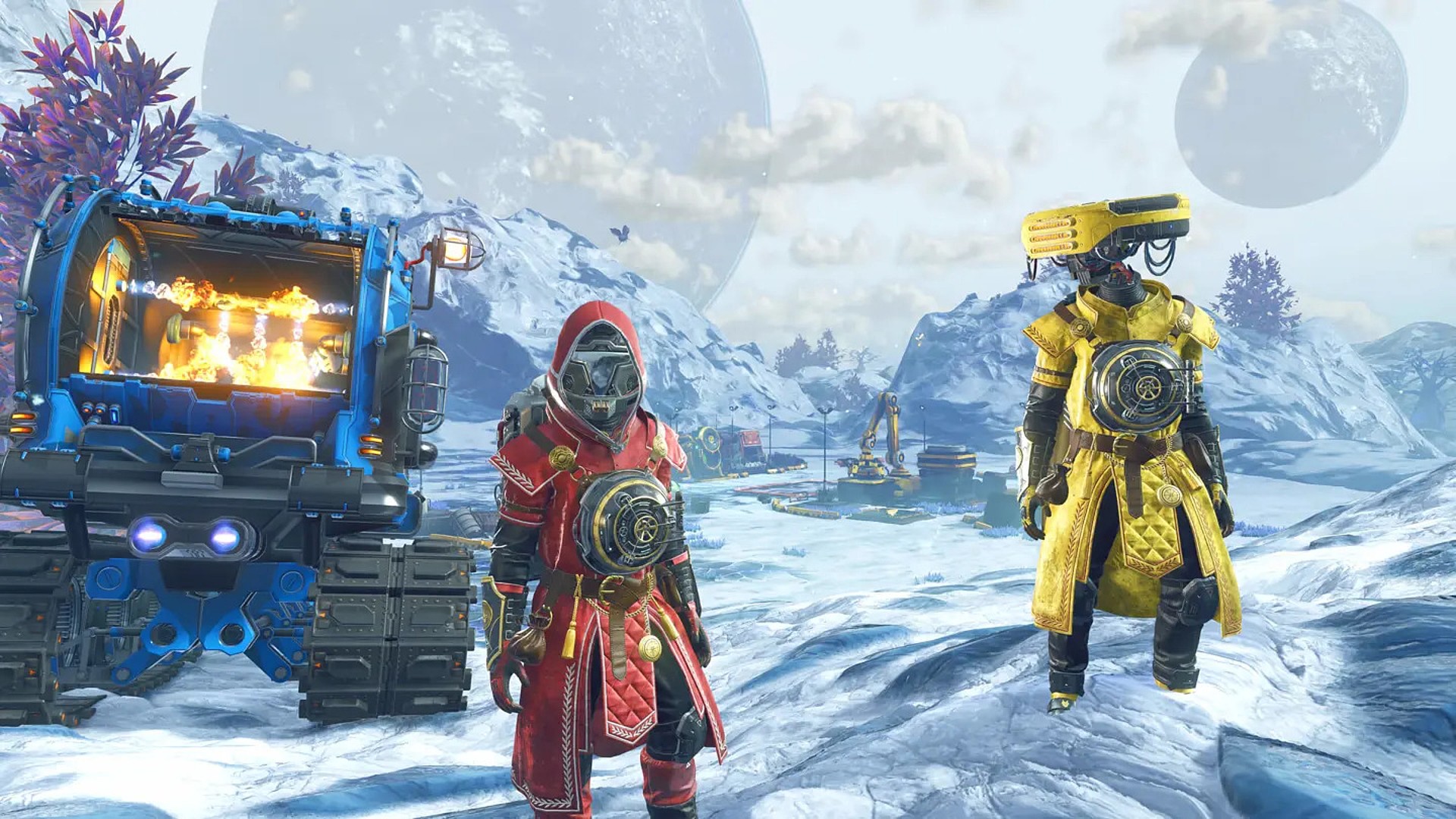 No Man's Sky promotional images for the new Remnants expedition update