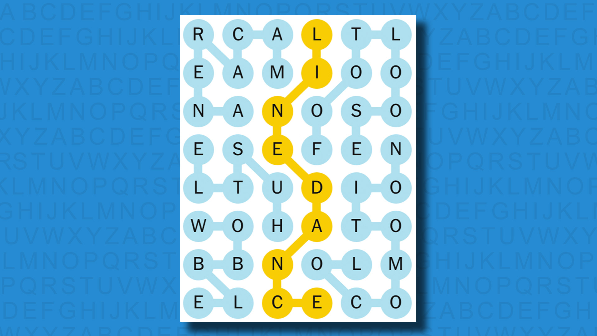 NYT Strands answers for game 437 on a blue background