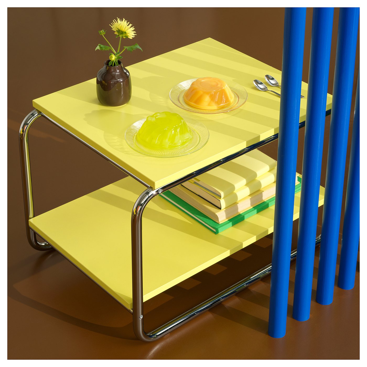 Baggboda Side Table - Light Yellow 71x50 Cm