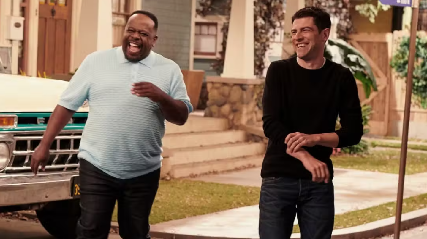 Calvin (played by Cedric The Entertainer) and Dave (Max Greenfield) return in "Neighborhood" season 8