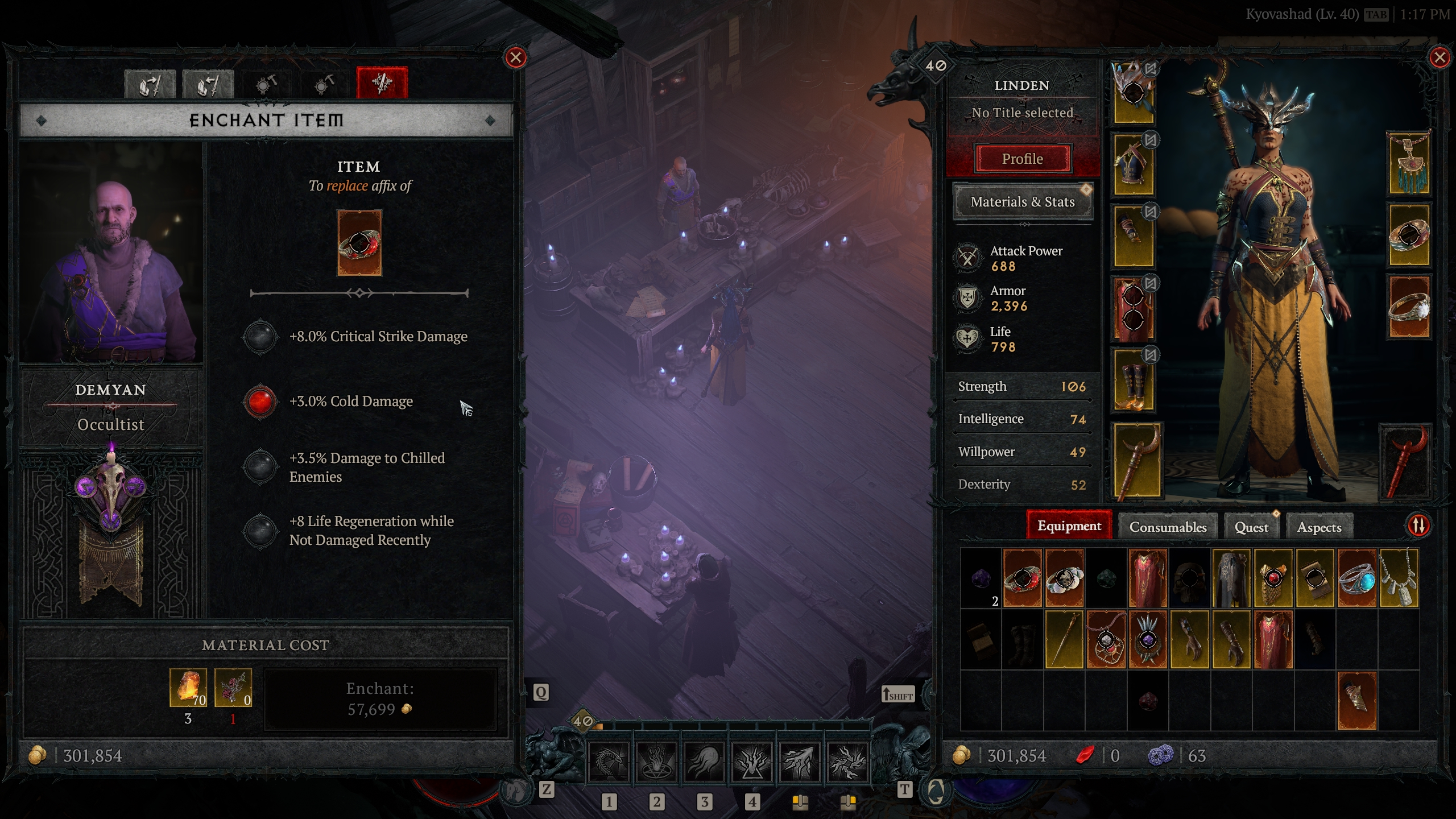 Diablo 4 item enchanting