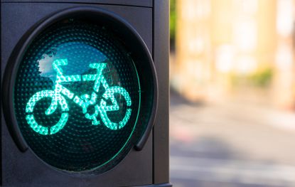 Green cyclist light at Toucan crossing