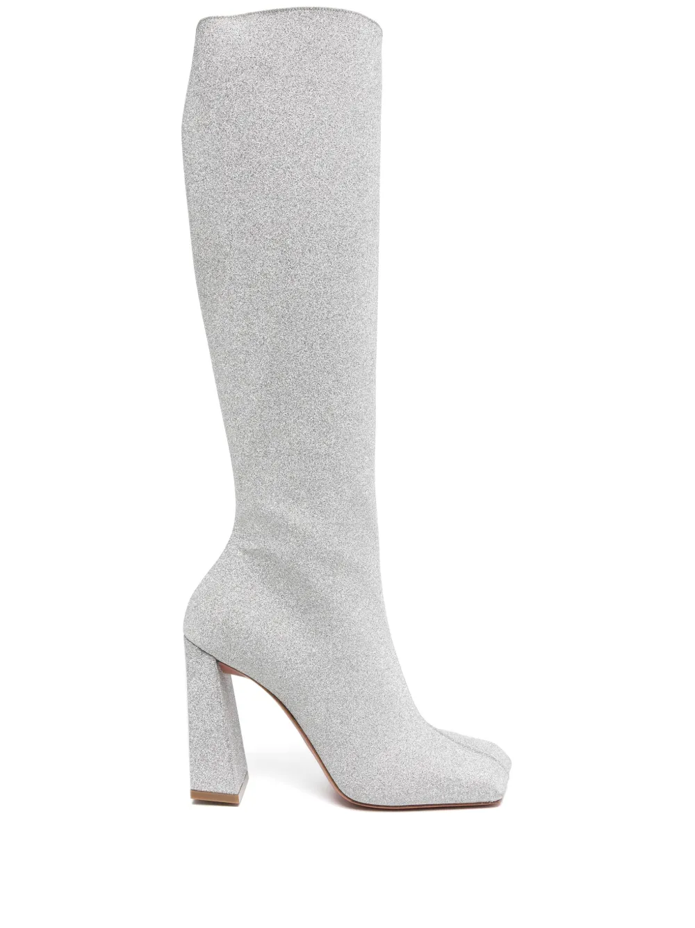 Amina Muaddi Marine Glitter Knee-High Boots | 35