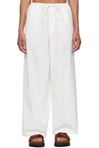     BASERANGE white Kolla trousers