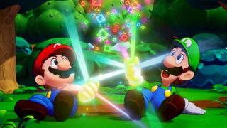 Mario and Luigi in still from Mario & Luigi: Brothership