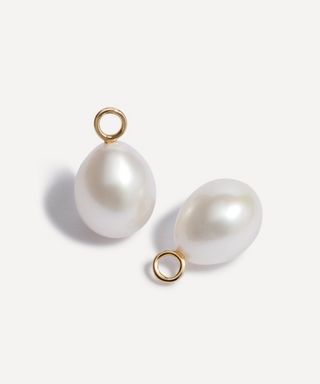 18ct Gold Baroque Pearl Earring Drops