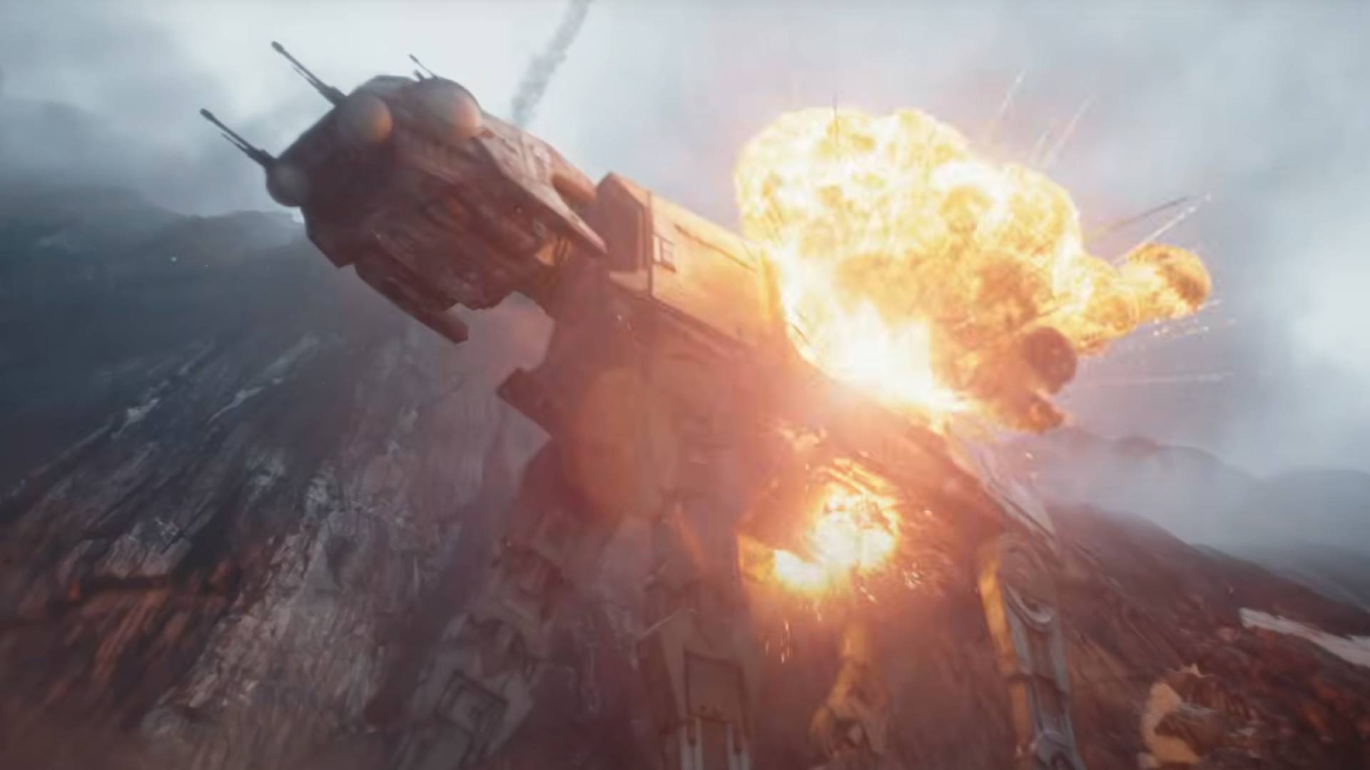 An AT-AT in The Mandalorian and Grogu trailer