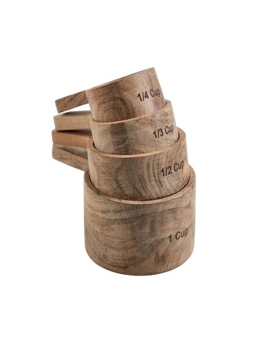 Measuring Cups Acacia Wood