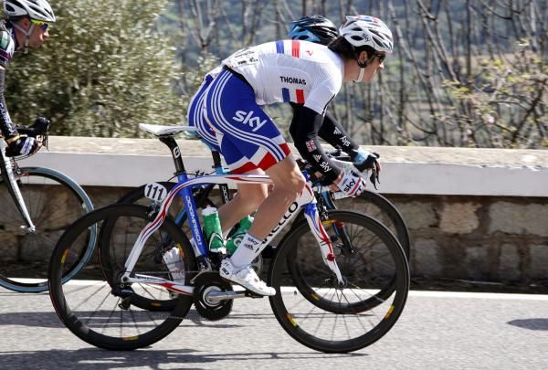 Geraint Thomas was riding with the Great Britain team