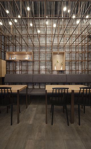 Noodle Rack restaurant dining tables