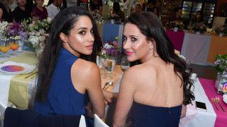 toronto, on may 31 actress meghan markle and jessica mulroney attend the instagram dinner held at the mars discovery district on may 31, 2016 in toronto, canada photo by george pimentelwireimage
