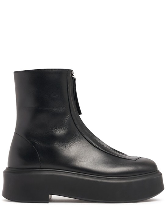 50mm Zipped Leather Ankle Boots - the Row - Women - Black - 35 It