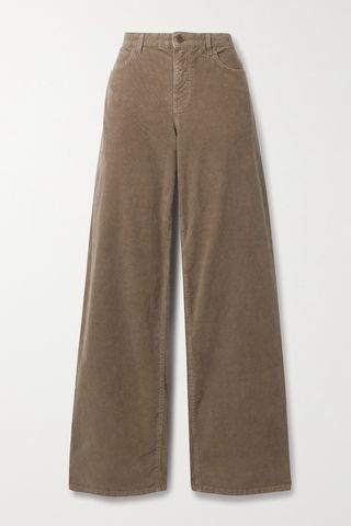 Eglitta Cotton-Blend Corduroy Straight-Leg Pants