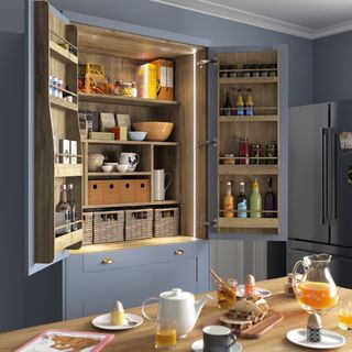 Grey pantry cupboard by John Lewis