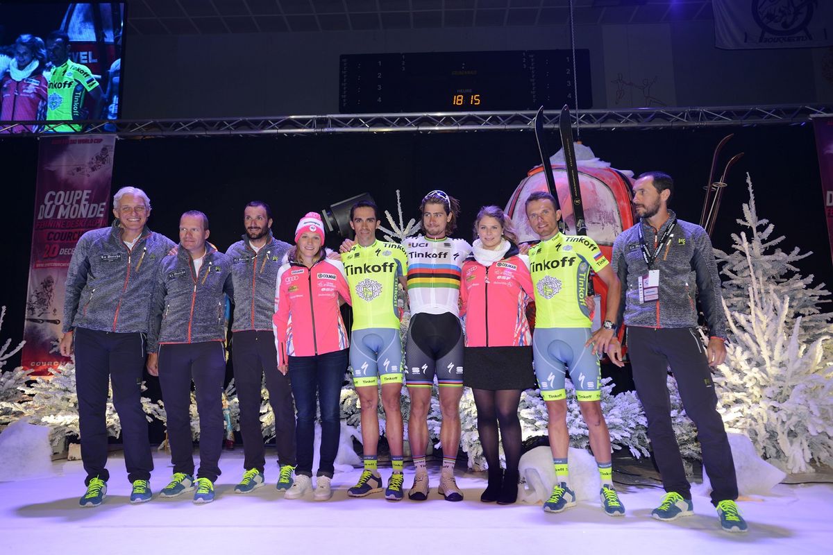 The team picked an unusual venue for unveiling their 2016 cycling kits.