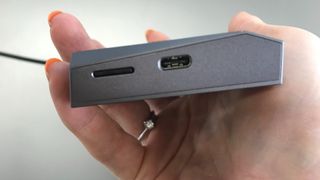 Astell & Kern A&Norma SR25 MKII USB-C port and SD-card slot detail