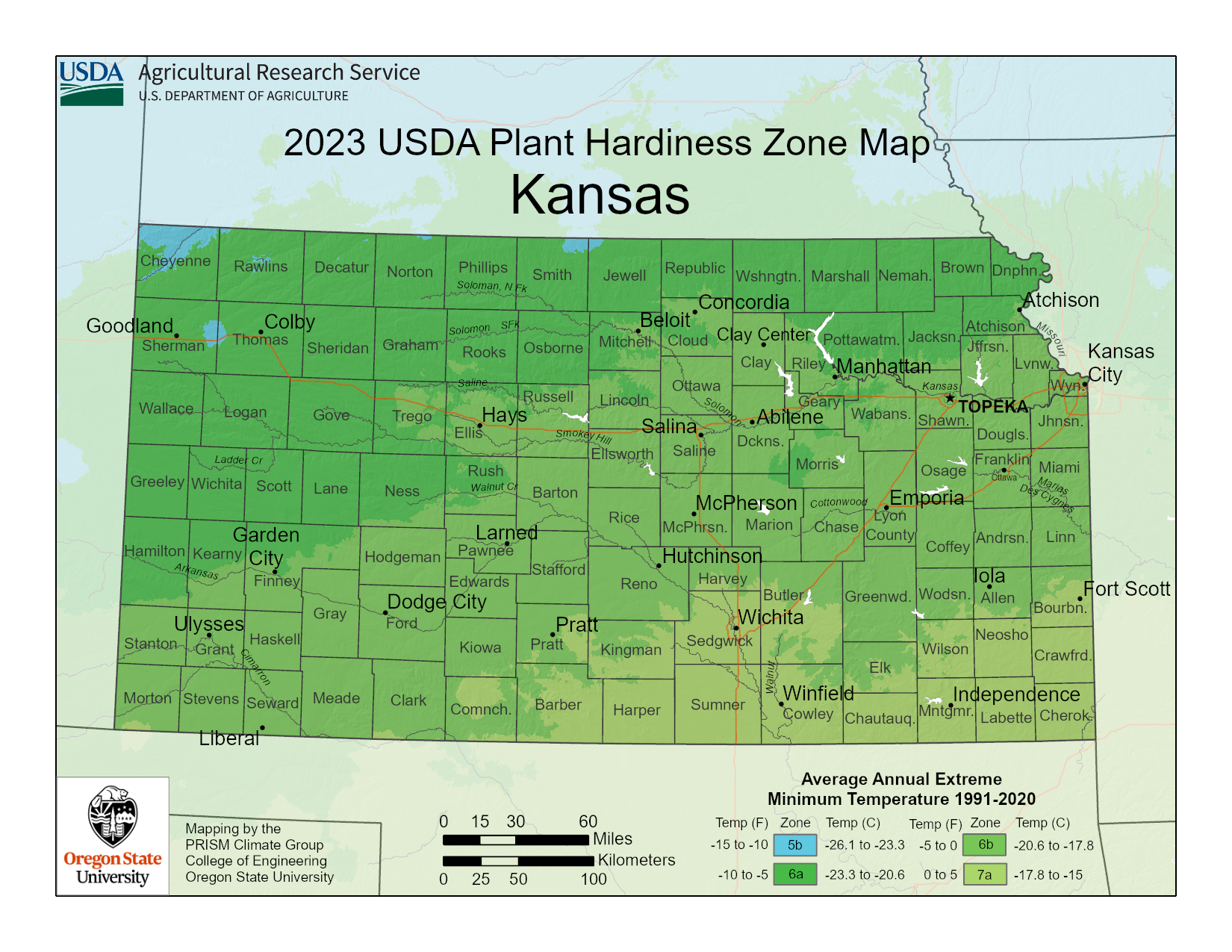 USDA Kansas Zone Map For Planting Gardening Know How