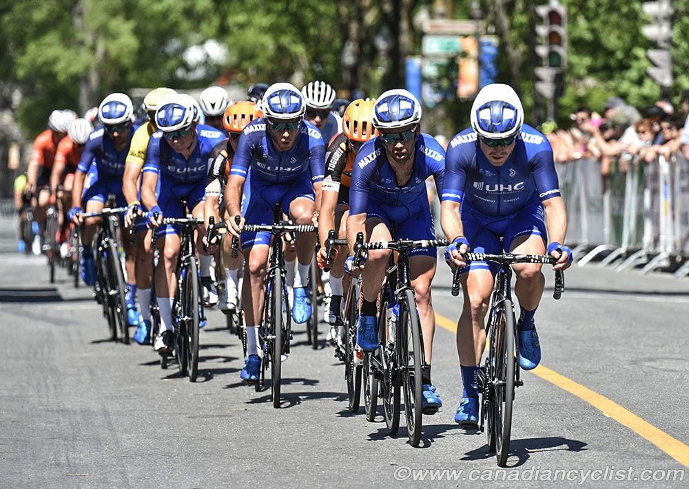 UnitedHealthcare Pro Cycling Team worked hard controlling the gap.