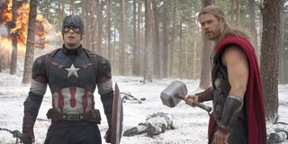 Captain America and Thor in Avengers: Age of Ultron