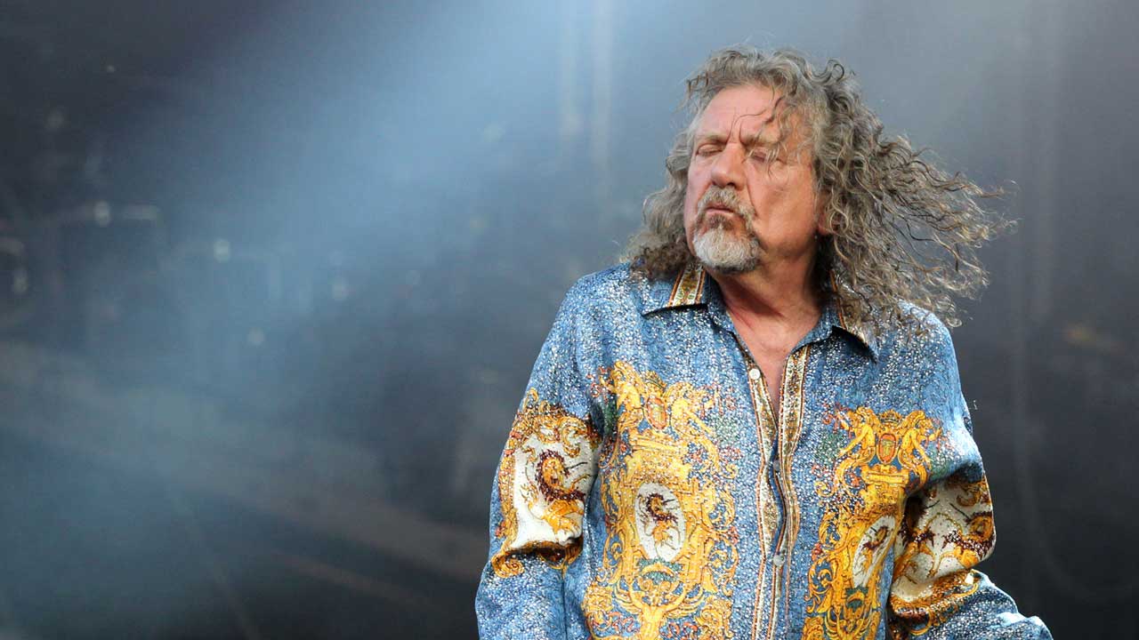 Robert Plant onstage at Pinkpop 2014