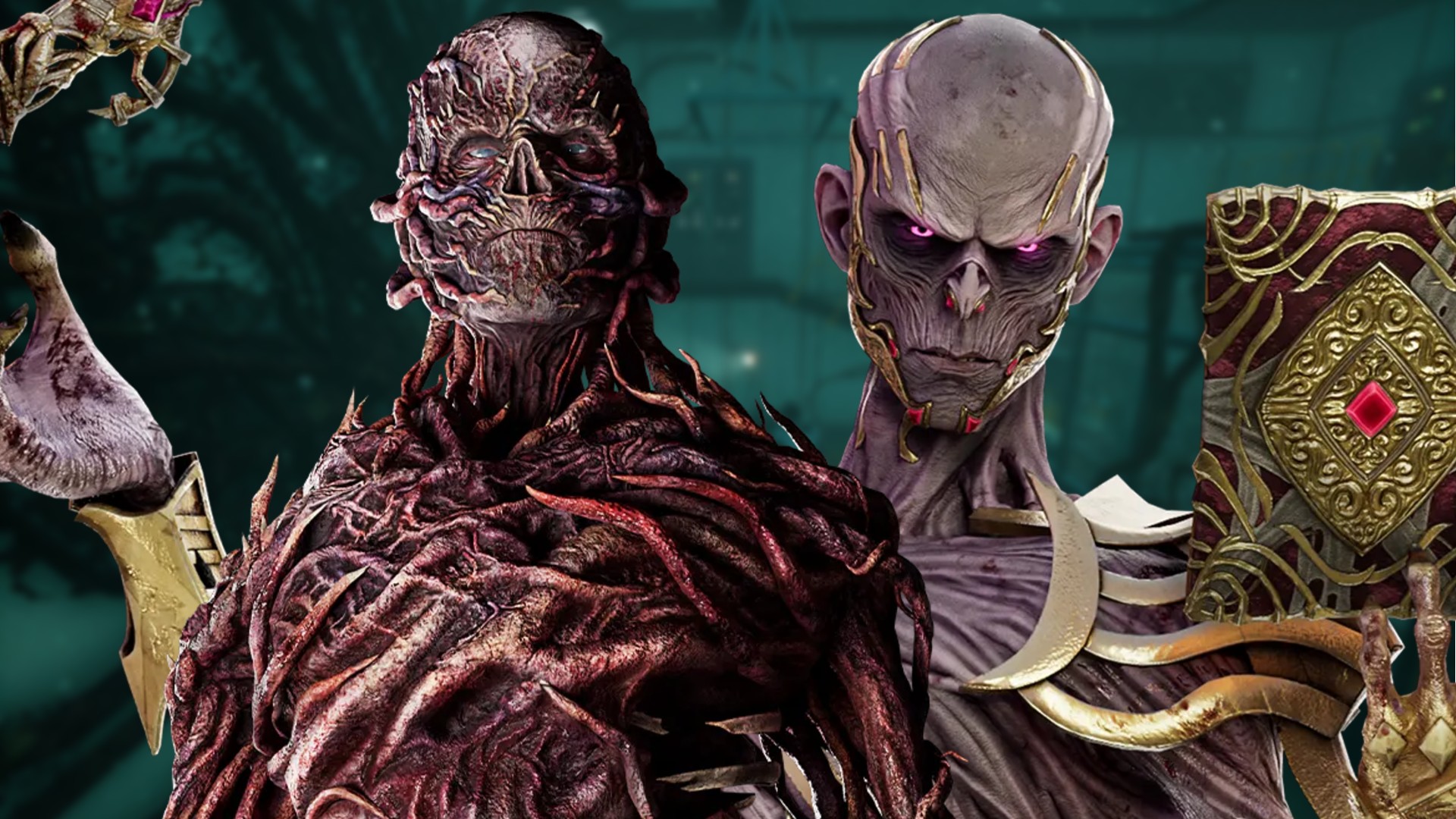 An image of the two Vecna killers represents the upcoming DBD PTB.