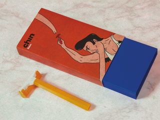 It was a close shave for Shillington student Christian Schubert with this fun packaging concept