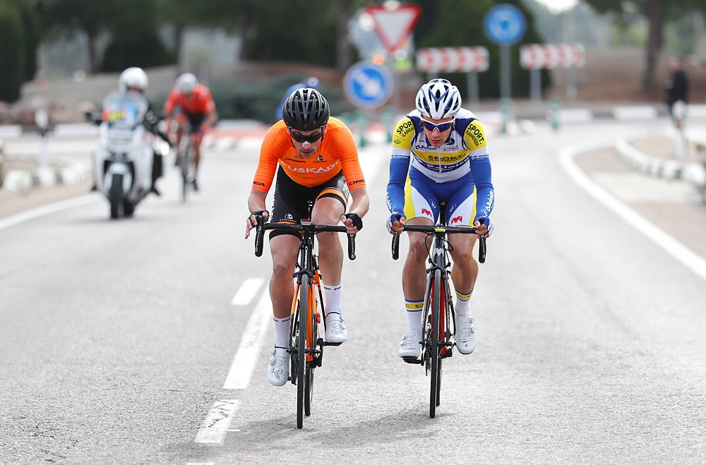 Peio Goikoetxea and Kevin Deltombe at Tour of Comunidad Valenciana