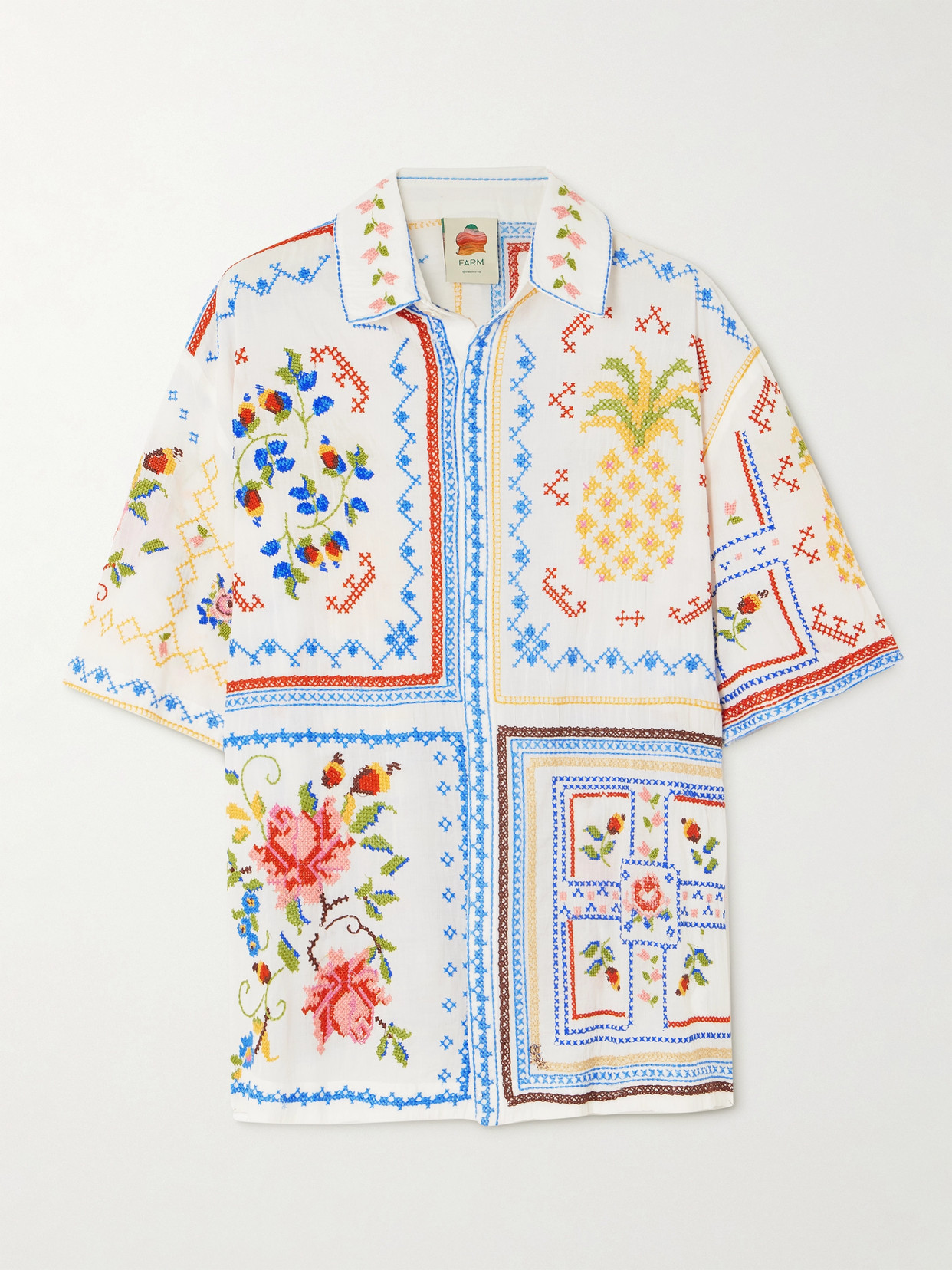 Embroidered Cotton Shirt