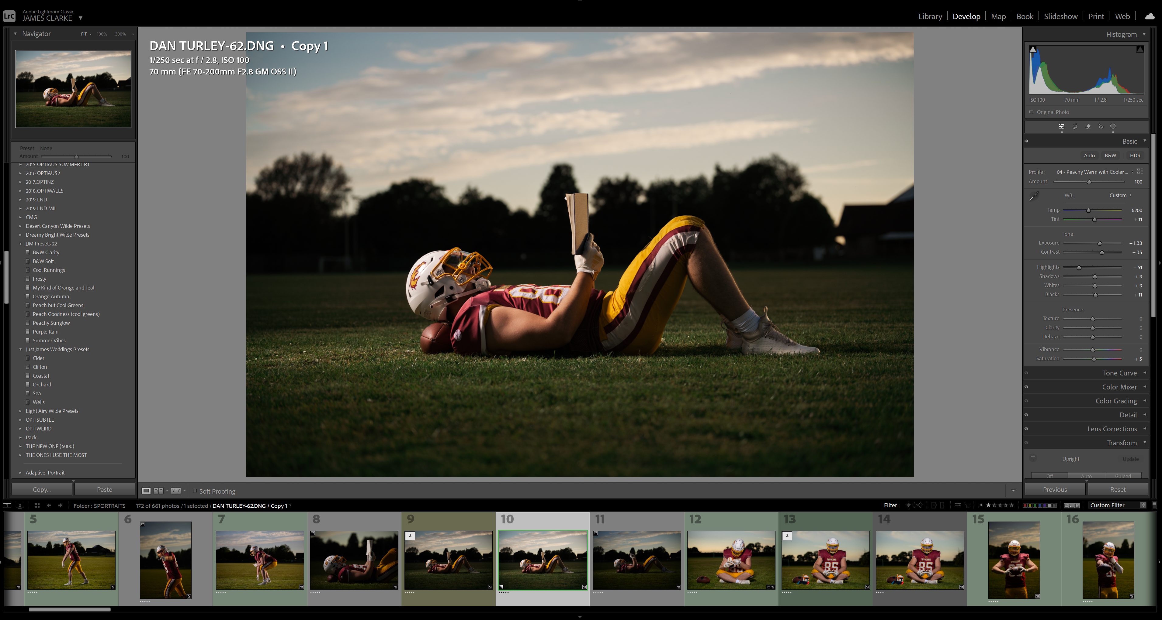 Screenshot showing editing process