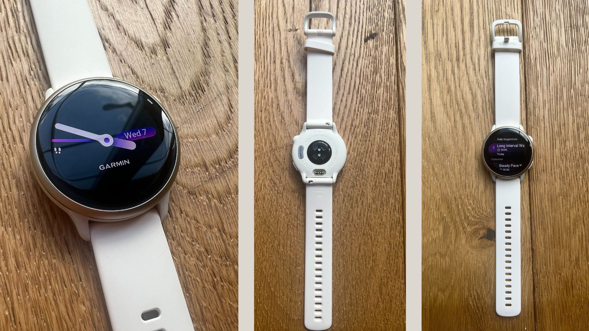 Grace Walsh's Garmin Vivoactive 6 from multiple angles