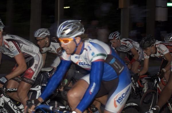 The men's peloton lights it up in Walterboro.